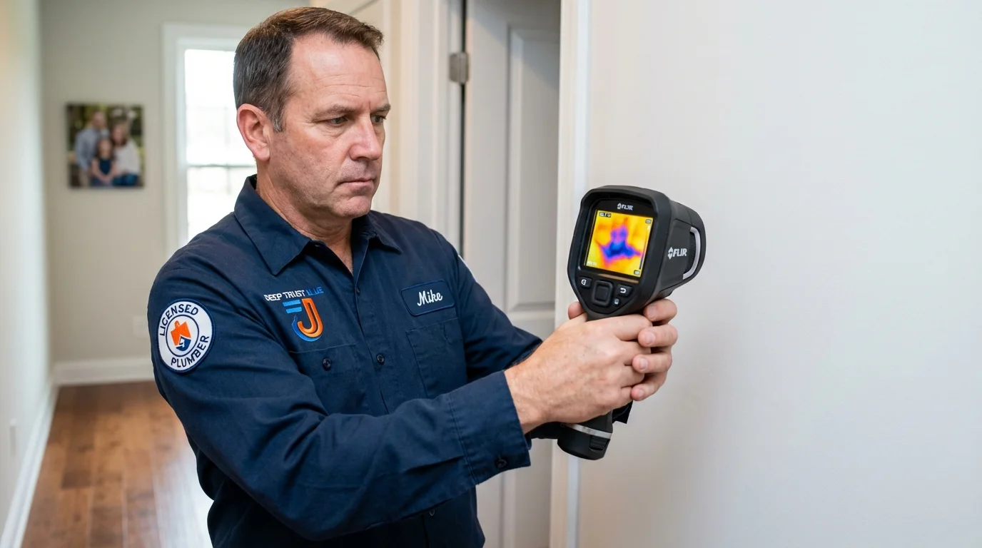Thermal imaging leak detection by Johns Plumbing LLC in Hudson Falls